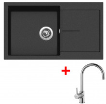 Sinks INFINITY 860 Metalblack + Vit...